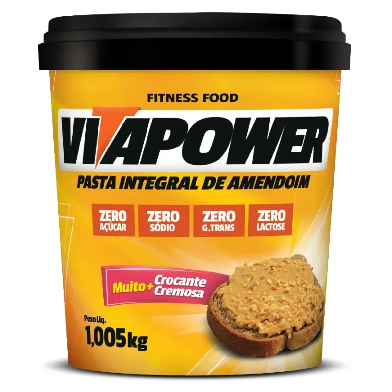 Pasta de Amendoim Integral 1kg - VITAPOWER, foto 4