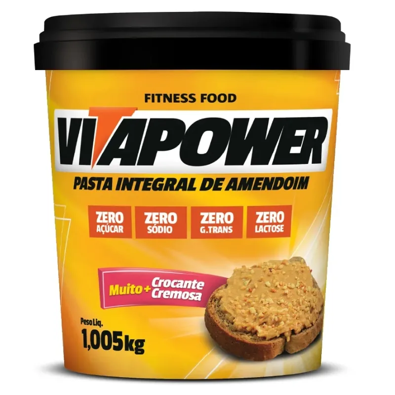 Pasta de Amendoim Integral 450g - VITAPOWER, foto 4
