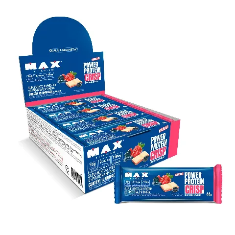 Power Protein Crisp Bar Caixa com 12 Unidades de 44g - MAX TITANIUM, foto 2