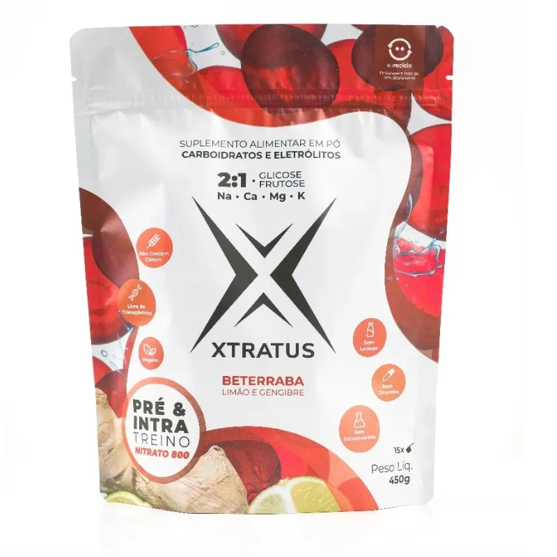Pré e Intra Treino Nitrato 800 2:1 450g - XTRATUS