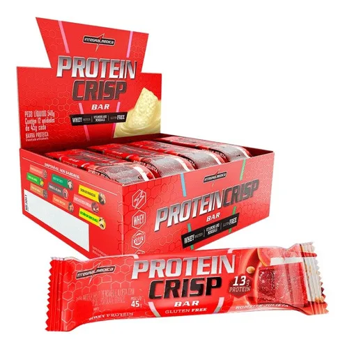 Protein Crisp Bar Caixa com 12 Unidades de 45g - INTEGRALMÉDICA