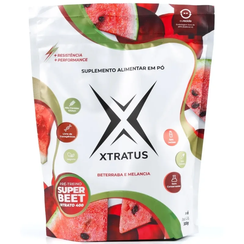 Super Beet Pré-Treino Nitrato 300g - XTRATUS