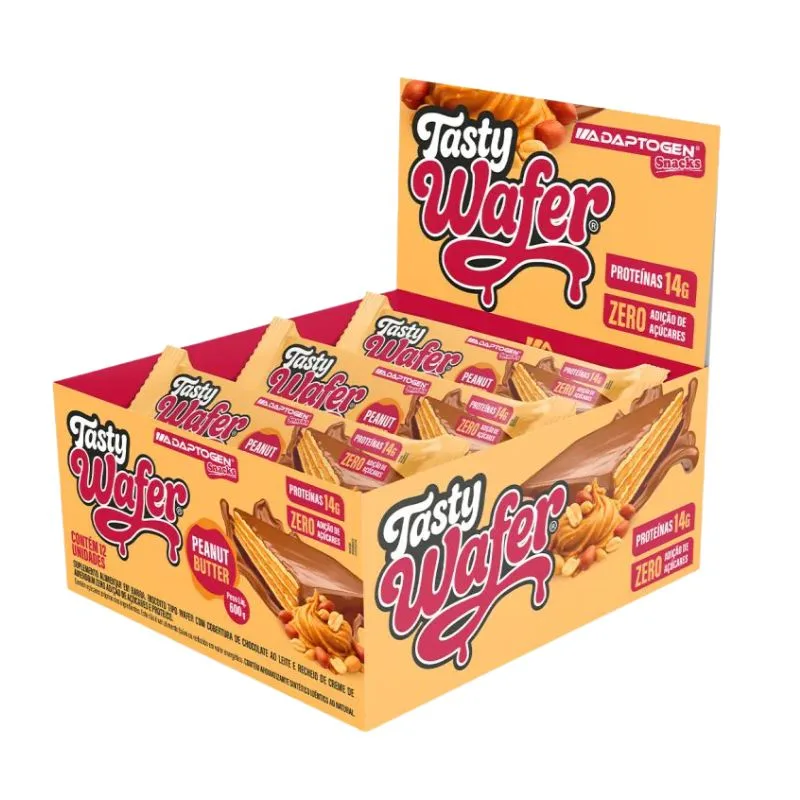 Tasty Wafer Caixa com 12 Unidades de 50g - ADAPTOGEN, foto 3