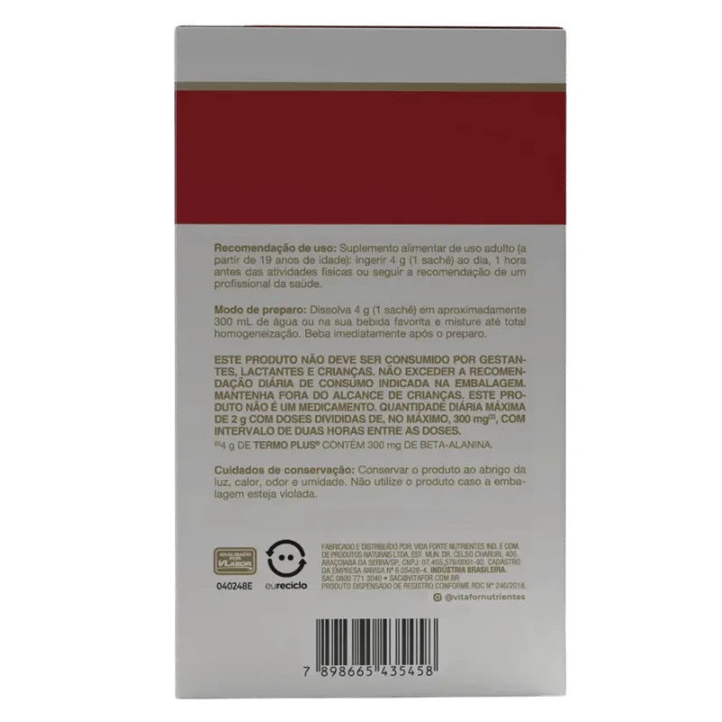 Termo Plus 30 Sachês de 4g - VITAFOR, foto 4