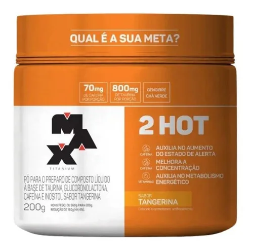 Termogênico 2Hot 200g - MAX TITANIUM, foto 2