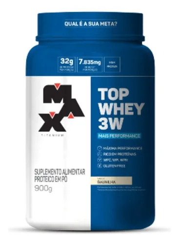 Top Whey 3W Mais Performance 900g - MAX TITANIUM, foto 3