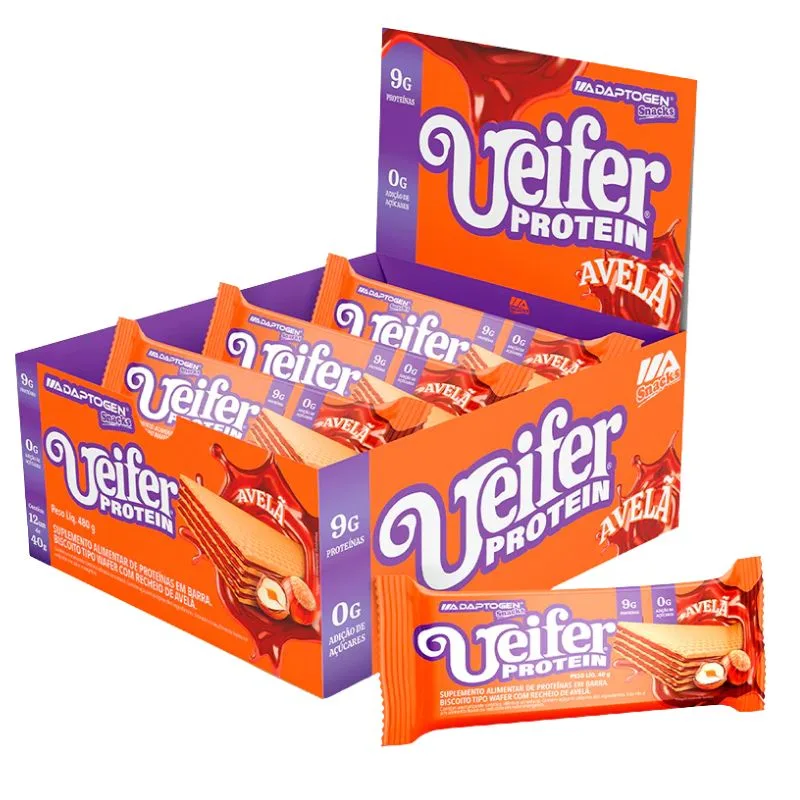 Ueifer Protein Caixa com 12 Unidades de 40g - ADAPTOGEN