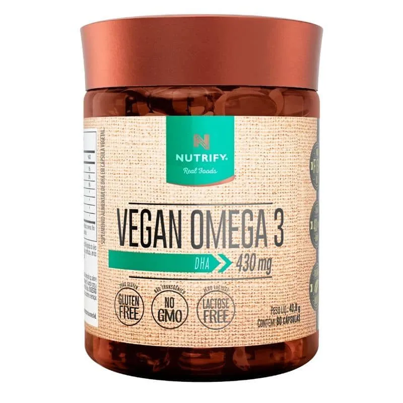 Vegan Ômega 3 60 Cápsulas - NUTRIFY