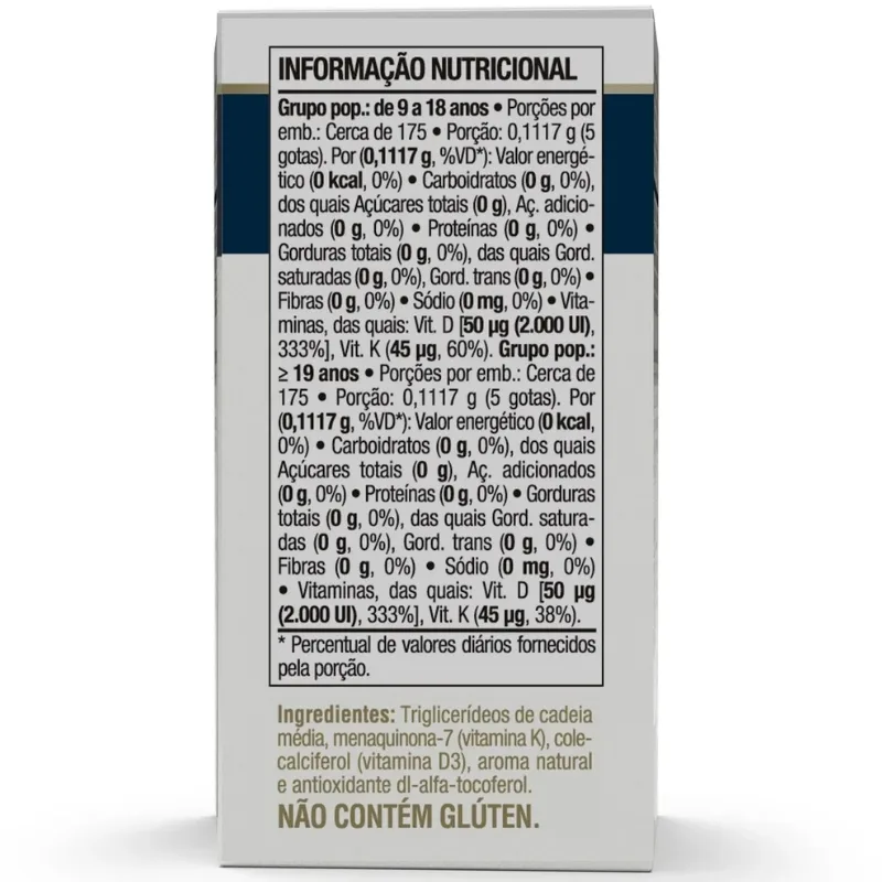 Vita D3 + K2 Gotas 20ml - VITAFOR, foto 2