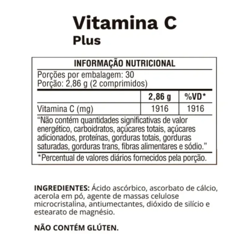 Vitamina C Plus 1430mg 60 Tabletes - OCEAN DROP, foto 2