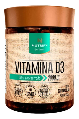 Vitamina D3 120 Cápsulas - NUTRIFY