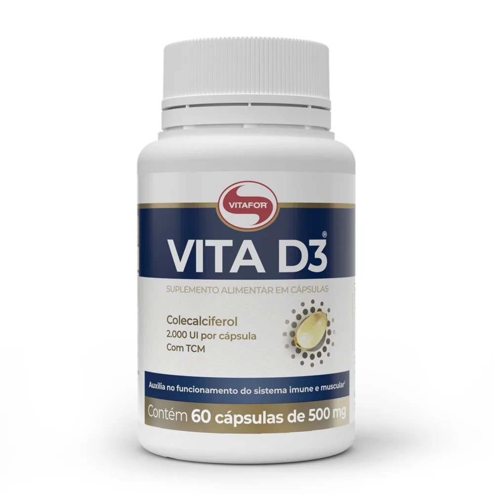 Vitamina D3 2000 UI 60 Cápsulas - VITAFOR