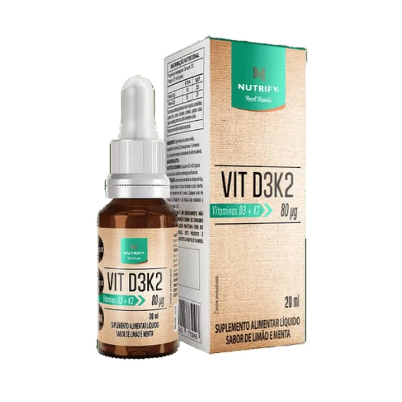 Vitamina D3 + K2 Gotas 20ml - NUTRIFY