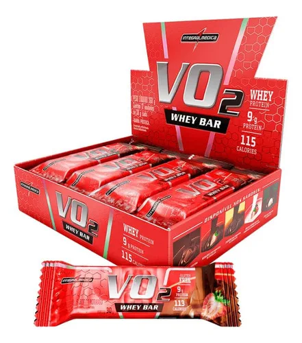 VO2 Whey Bar Caixa com 12 Unidades de 30g - INTEGRALMÉDICA, foto 2