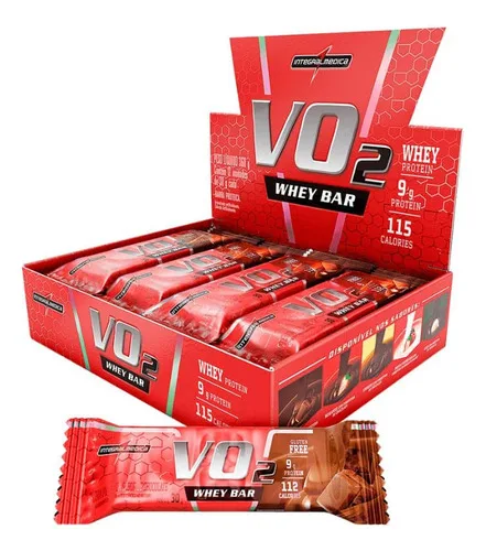 VO2 Whey Bar Caixa com 12 Unidades de 30g - INTEGRALMÉDICA, foto 4