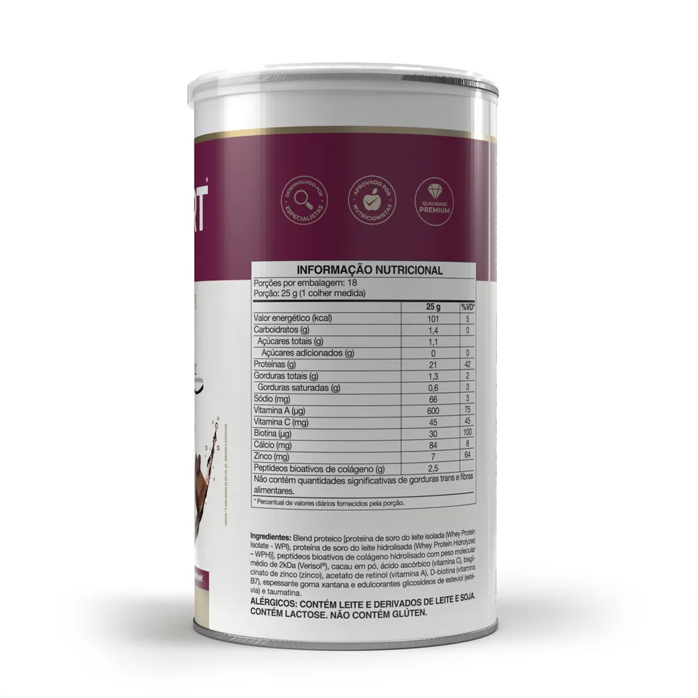 Whey Isofort Beauty Isolado e Hidrolisado com Colágeno Verisol 450g - VITAFOR, foto 2