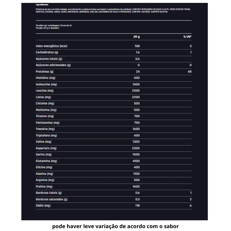 Whey Protein Isolado 450g - DUX NUTRITION, foto 2